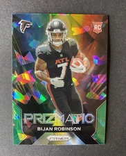 2023 Panini Prizm - Prizmatic Bijan Robinson #19 Green Ice Prizm (RC)