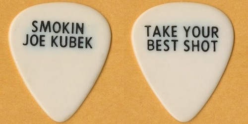 Smokin Joe Kubek 1998 Take Your Best Shot concert tour issued stage Guitar Pick