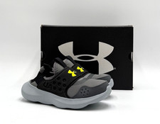 Under Armour UA BPS RUNPLAY Boy's NEW Running Sneaker Gray Multiple Sizes