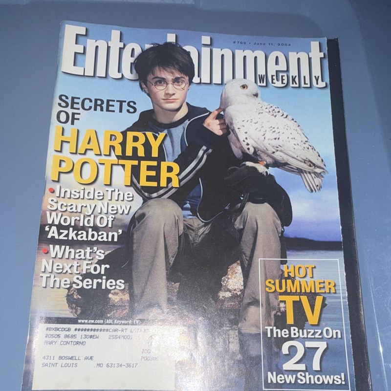 Entertainment Weekly Magazine June 11 2004 Issue 769 Secrets of Harry Potter TV