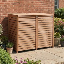 Garden Universe Wheelie Bin Storage Unit 2 x 240L Wheelie Bins Outdoor Storage