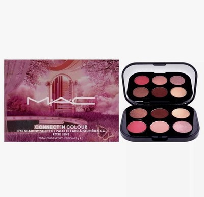 MAC Connect In Color Eye Shadow Palette | Rose Lens | 6 Shades New Authentic