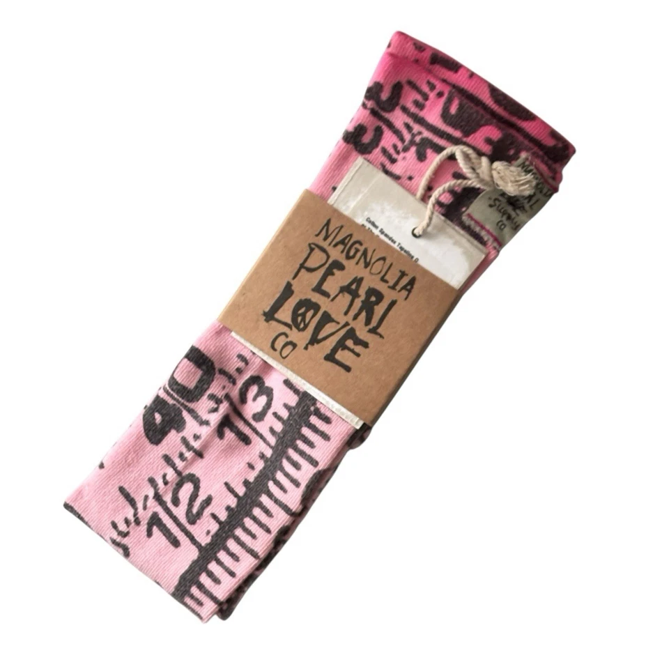 Magnolia Pearl RARE SOLD OUT Pink Tapeline Over The Knee Socks NWT - Image 4 of 4