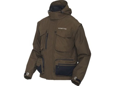 Kinetic Strider Zip-Off Jacket Gr. XL Olive Jacke Weste Wasserdicht