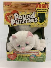 RARE VINTAGE 1995 GALOOB Pound Purrries NEW IN BOX with Charm Bracelet