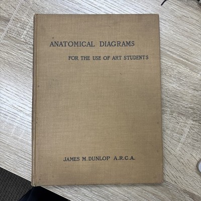 RARE Anatomical Drawings for Art Students Book c1945
