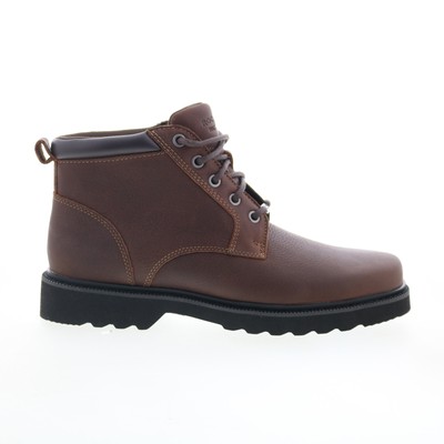 Rockport Northfield Plain Toe Boot Mens Brown Extra Wide Casual