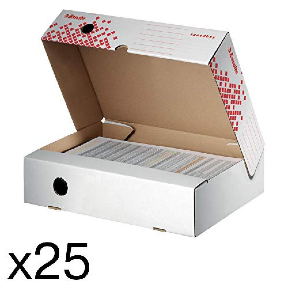 (TG. 20 Pezzi) Esselte 623910 - Speedbox Scatole Archivio, 20 Pezzi - NUOVO