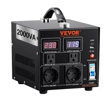 Voltage Converter Transformer, 2000W, Heavy Duty Step Up/Down Transformer, Conve