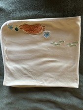 Vintage Gymboree Yellow Orange Ocean Sea Crab 2007 Blanket Fish Beach Swaddle
