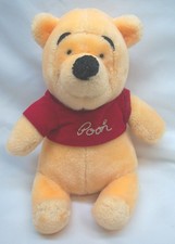 VINTAGE Walt Disney World WINNIE THE POOH BEAR 8" Plush STUFFED ANIMAL TOY
