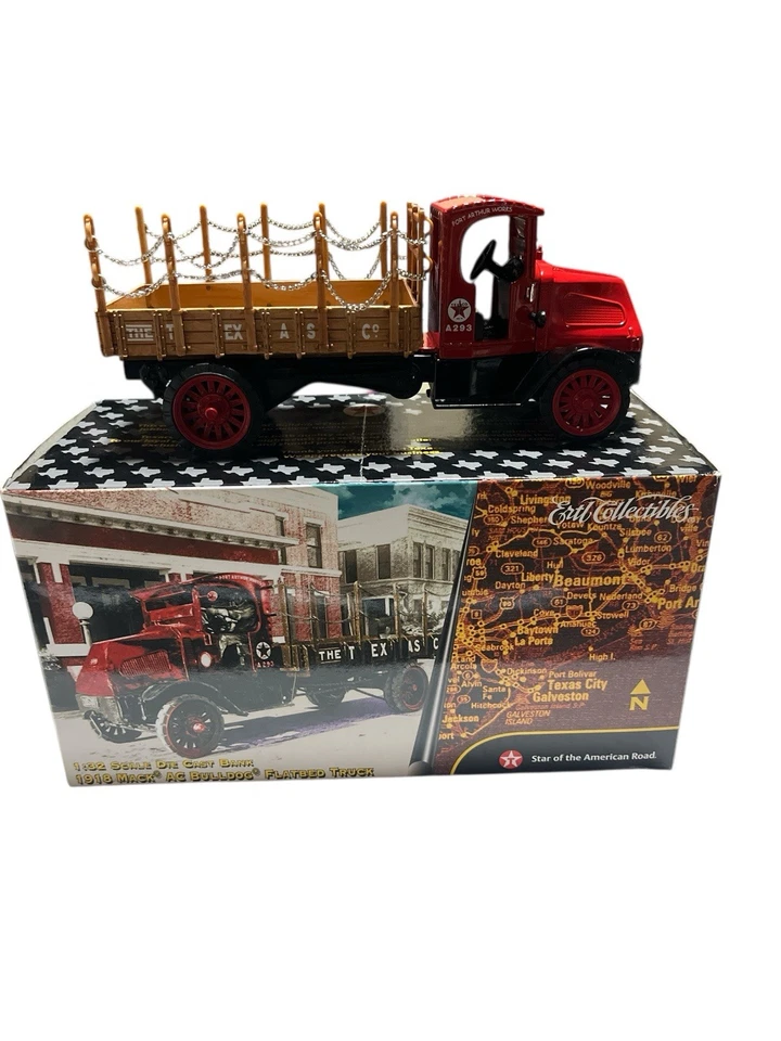 ERTL Texaco 1/32 1918 Mack AC Bulldog plataforma edición especial. ROJO Cromo #20432P Foto 2 de 4