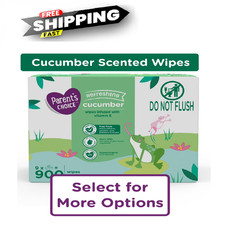 Parent's Choice Cucumber Scent Baby Wipes, 900 Count Select for More Options
