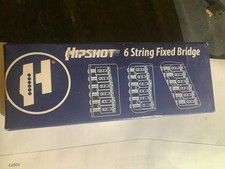 Hipshot 6-String Hardtail Electric Guitar Bridge .125" - BLACK