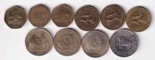 Tanzania 10 coins 1994-2015 all different & listed #57