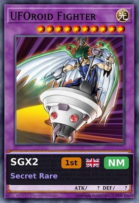 UFOroid Fighter (V.2 - Secret Rare) SGX2-E10 1st Edition NM EN Yu-Gi-Oh