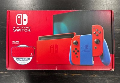 Nintendo Switch Mario Red & Blue Edition v1   Complete In Box   Unused
