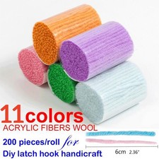 10 Bundle Latch Hook Rug Yarn Latch Wool Yarn Latch Knotted Rug Wool Packs UK