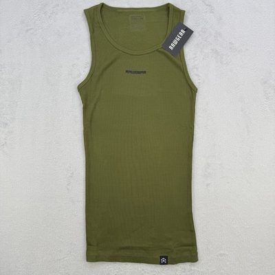 #ad #ad Rawgear Shirt Men#x27;s Small Tank Top Ribbed Sleeveless Shirt Olive Green NWT $5.99
