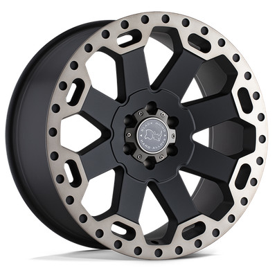 Black Rhino Wheels WARLORD 18x9 5x5.5 0mm Matte Black/Machined 1890WAR005140M78
