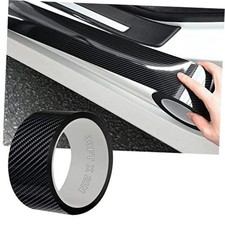 Car Door Edge Guards Carbon Fiber, 5D Gloss Vinyl Automotive 33Ft x 2In Black