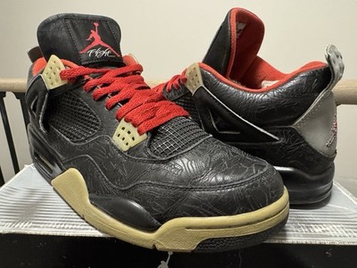 NIKE AIR JORDAN IV 4 BLACK LASER 2005 US11 OG ALL Original Box Retro RARE 312255