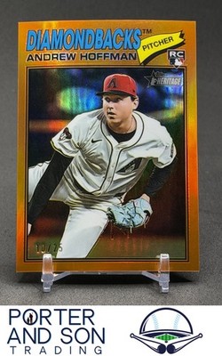 Andrew Hoffman RC Orange Refractor /25 2026 Topps Heritage #211 Diamondbacks