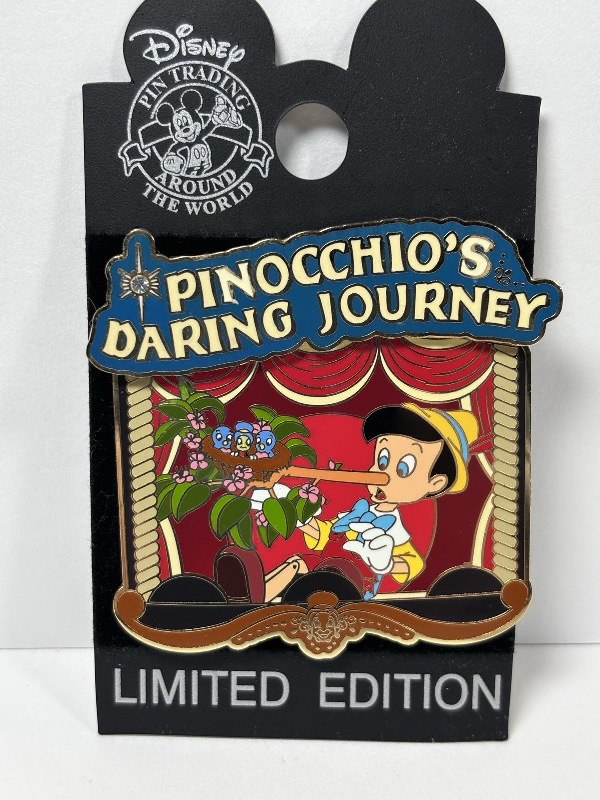 Pin Traders Pinocchio’s Daring Adventure - Nose Grows A Birds Nest! LE/1500 Pin