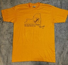 Vintage 1989 Bike Tee Large Single Stitch Made In USA New York