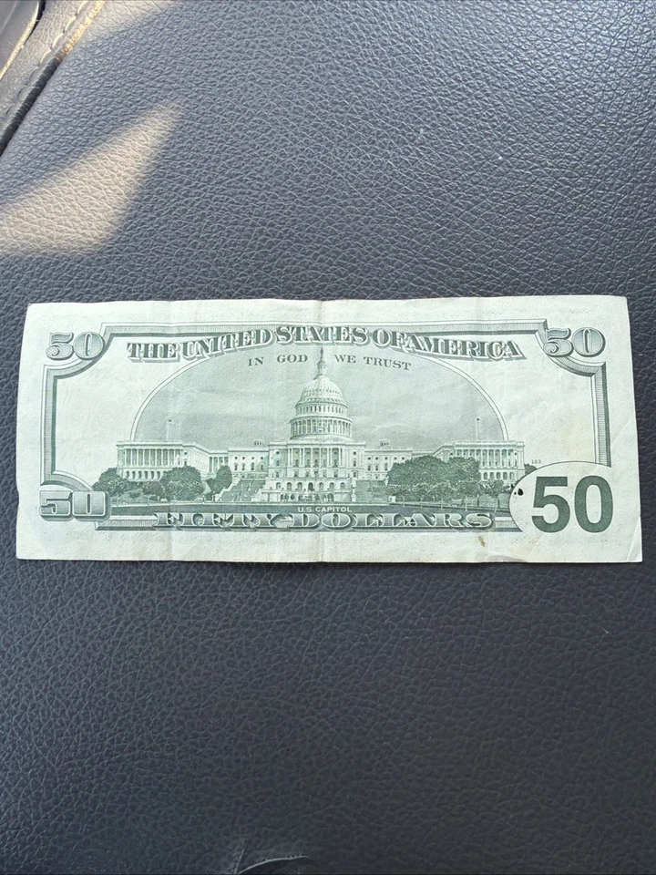 Billete de 50 dólares 1996 Foto 2 de 3