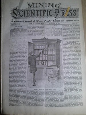 Mining & Scientific Press Oct. 14, 1876. Aerial Navigation; Sea electric lights