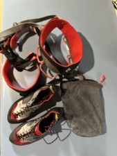 Black Diamond Climbing Harness and La Sportiva us 10 climbing shoes