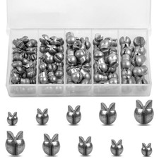 80pcs Removable Split Shot Fishing Weights Assortment Kit