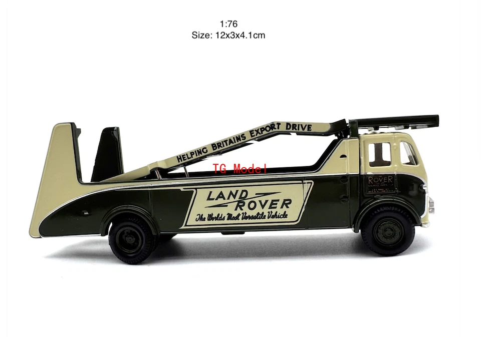 TG 1:76 Leland Land Rover Trailer Transport Truck Model Diecast Collect Car - Image 3 of 4