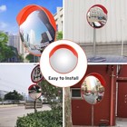 2 Pcs 23" Blind Spot Wide Angle Convex Security Outdoor Parking Traffic Mirror — photo 4