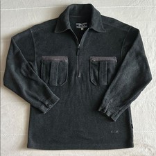 Men's Black Quarter-Zip Sweater