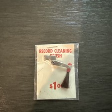 Vintage Turntable Tonearm Record Cleaning Brush Attachment Analog Audio Part