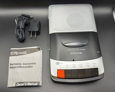 Craig CS2303 Portable Cassette Player/Recorder NEW BOX- Opened to show it works