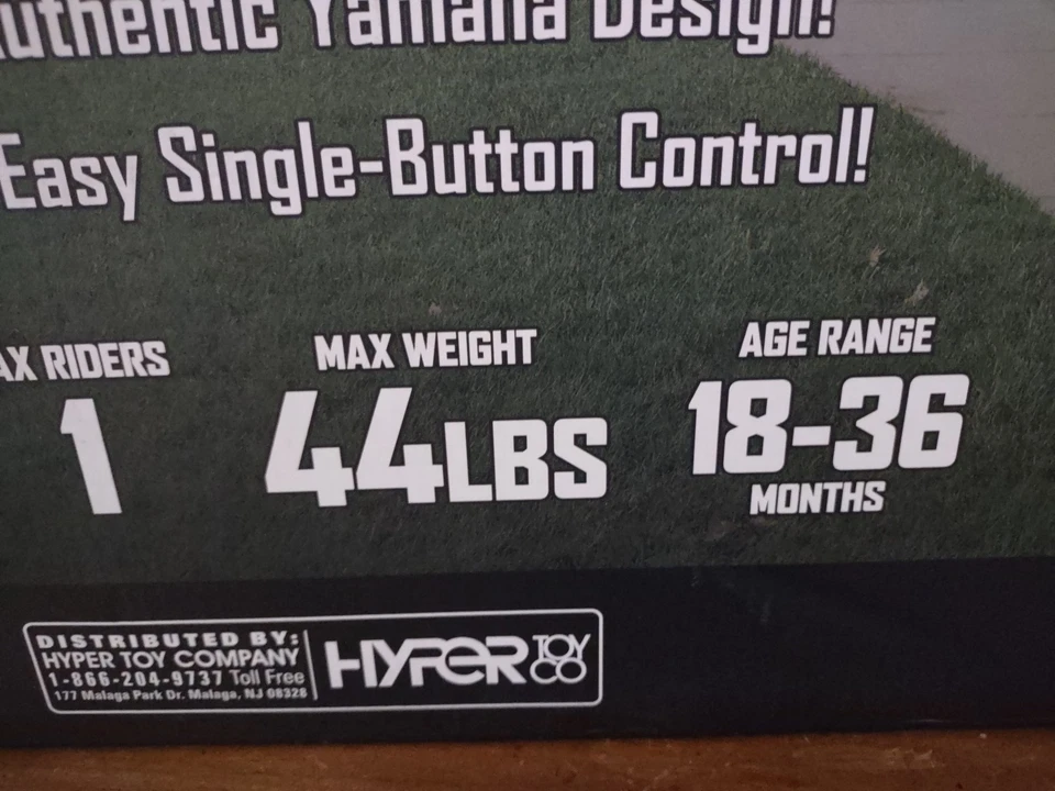 YAMAHA HYPER YAMAHA YFZ 全地形车 6 伏电池供电儿童骑行 - 蓝色 — 第 3/4 张图片