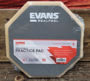Evans Realfeel 6" Mountable Practice Pad (RF6GM) (New)