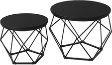 SG Traders Tavolino da Caffè Rotondo - Confezione Tavolo Rotondo a Forma di Diamante - 2