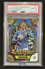 2023-24 Topps Merlin UCC - ERLING HAALAND Renaissance Case Hit - PSA 10 Gem