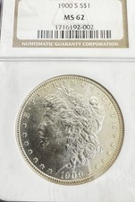 MS 62 Graded 1900 Year Morgan US Dollars (1878-1921) for sale | eBay