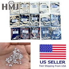 US 0.8 3.0mm Loose 1CT D VVS1 Round Cut White Moissanite Gemstone Jewelry Stone