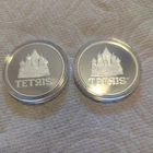 LOT OF 2 - TETRIS St Basil's Cathedral 1 oz Fine Silver $2 Coin 2021 NIUE
