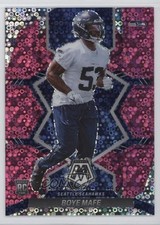 2022 Panini Mosaic Rookies No Huddle Pink Prizm 13/20 Boye Mafe #385 18pg