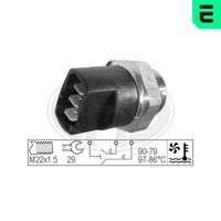 ERA Temperaturschalter, KüHlerlüFter 330281 FüR VW Seat Skoda