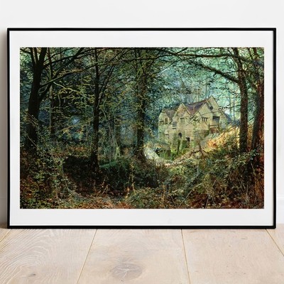 Grimshaw Autumn Glory The Old Mill Fine Art Giclée-Druck Poster Wandbild