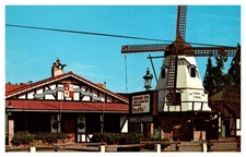 c1970 Danish Inn Windmill Solvang California Vintage Postcard