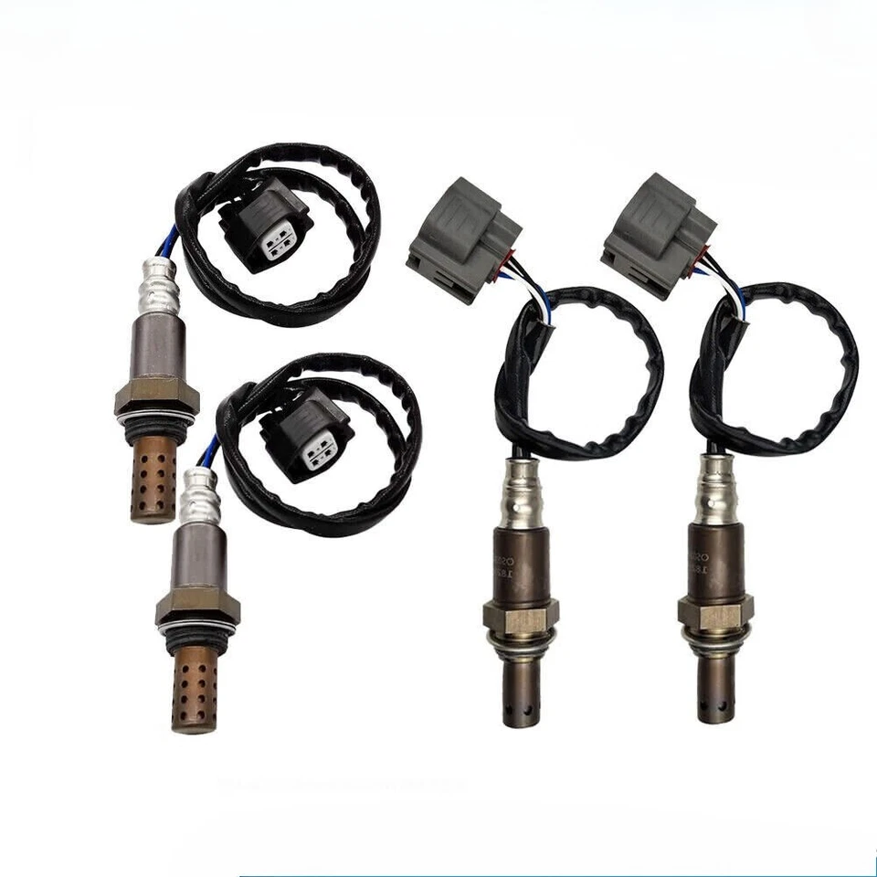 Para Jaguar XF 2009 2010 4,2 L, 2007-2009 XK 4,2 L 4 piezas sensor de oxígeno aguas arriba + abajo Foto 3 de 4